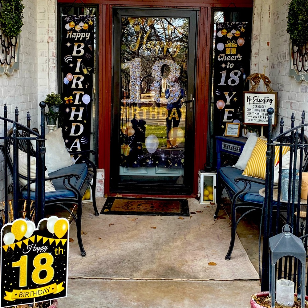 18th Birthday Banners/Sign Decorations